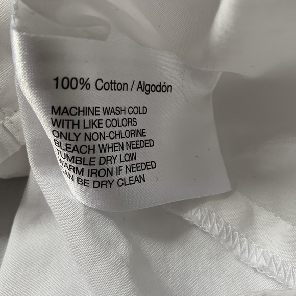 ❤️Oscar de la Renta white cotton blouse with beautiful ruffle detailing size 8❤️ - Picture 11 of 11